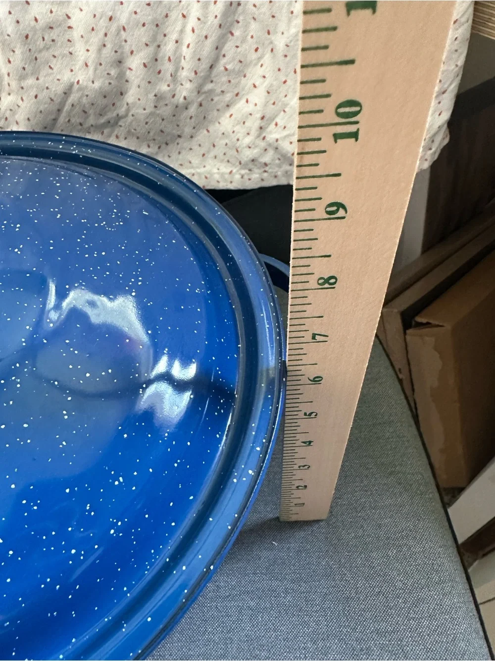 6Qt Blue Enamel Stock Pot with Lid | Perfect for Family Feasts | camping | soup